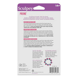 Sculpey Premo - Classics, Set of 12, 1 oz back of packaging
