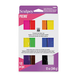 Sculpey Premo - Front of Classics Set of 12 package