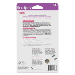 Sculpey Premo - Mixed Effects, Set of 12, 1 oz back of packaging