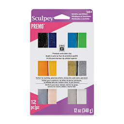 Sculpey Premo - Front of Mixed Effects Set of 12 package