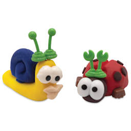 Creativity Street Modeling Dough and Clay Body Part Accessories - finished examples