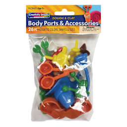 Creativity Street Modeling Dough and Clay Body Part Accessories - front of packaging