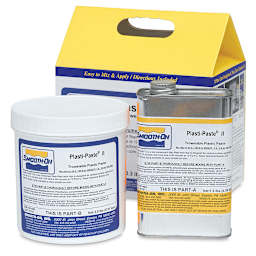 Smooth-On Plasti-Paste II - Components of 1 Kg Kit shown with package
