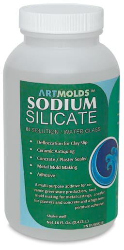 ArtMolds Liquid Sodium Silicate - Front view of Pint Jar

