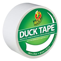 ShurTech Color Duck Tape - 1.88" x 20 yds, White top of roll