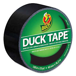 ShurTech Color Duck Tape - 1.88" x 20 yds, Black top of roll