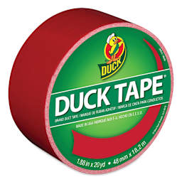 ShurTech Color Duck Tape - 1.88" x 20 yds, Red top of roll
