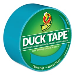 ShurTech Color Duck Tape - 1.88" x 20 yds, Aqua top of roll