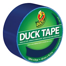 ShurTech Color Duck Tape - 1.88" x 20 yds, Blue top of roll