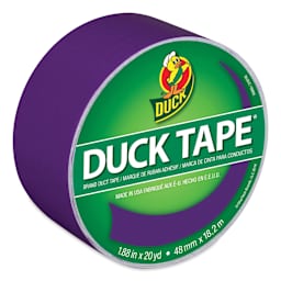 ShurTech Color Duck Tape - 1.88" x 20 yds, Purple top of roll