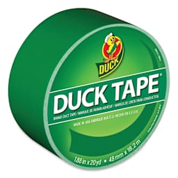 ShurTech Color Duck Tape - 1.88" x 20 yds, Green top of roll
