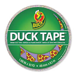 Duck Tape Prints - Pizza, 1.88" x 10 yds labeling