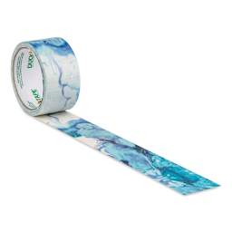 Duck Tape Prints - Blue Marbling, 1.88" x 10 yds