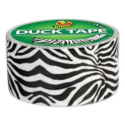 Duck Tape Prints - Zig-Zag Zebra, 1.88" x 10 yds side of roll