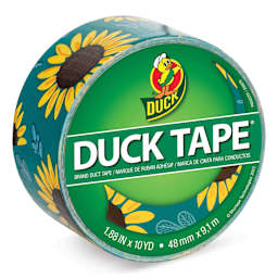 Duck Tape Prints - Sunflowers, 1.88" x 10 yds labeling