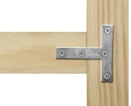 Utrecht Heavy Duty Cross Brace T-Plates - T-Plate attaching Brace and Frame
