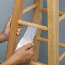 Duck Transparent Tape - Clear, 1.88" x 20 yds in use to repair stool