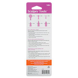 Sculpey Tools Dual End Detail Tool Set (back of package)