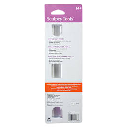 Sculpey Tools Acrylic Roller - 8" back of packaging