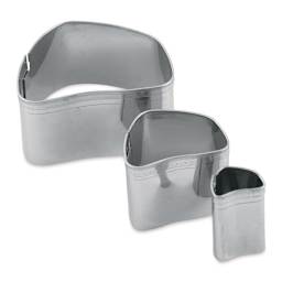 Sculpey Metal Clay Cutters - Set of 3 Irregular Rectangles shown