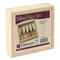 Flexcut Mini Palm-Sized Carving Tools - Set of 4 - front of packaging