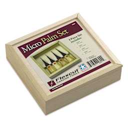 Flexcut Micro Palm-Sized Carving Tools - Set of 4 - packaging laying flat