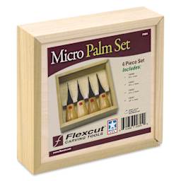 Flexcut Micro Palm-Sized Carving Tools - Set of 4 - front of packaging