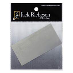 Richeson Stainless Steel Scrapers - Rectangle, Smooth, 1-7/8" x 3-7/8" (Front of package)