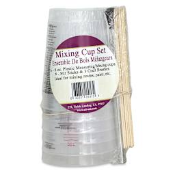 EnviroTex Mixing Cup Set - Front of packaged set shown