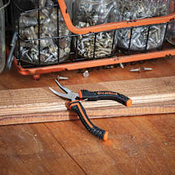 GreatNeck Bent Nose Hobby Pliers - on workbench
