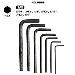 GreatNeck Hex Key Set - Pkg of 7 contents