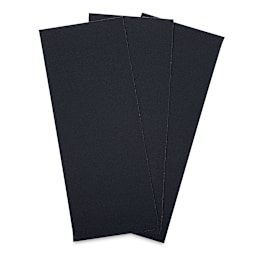 Art Alternatives Sandpaper - Three Medium Texture sheets shown in upright fan