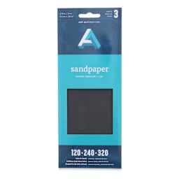 Art Alternatives Sandpaper - Multi Texture Pack, Pkg of 3, 3.75" x 9"