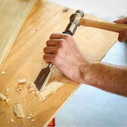 GreatNeck Wood Chisel - 1" - in use