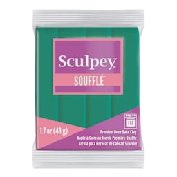 Sculpey Souffle - Jade, 1.7 oz Bar front of packaging