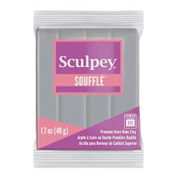 Sculpey Souffle - Concrete, 1.7 oz Bar front of packaging