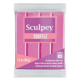 Sculpey Souffle -  Peony, 1.7 oz Bar front of packaging