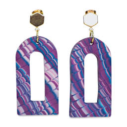 Scupley Souffle - Smokey Mauve, 1.7 oz Bar finished earring examples