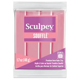 Sculpey Souffle - French Pink, 1.7 oz Bar front of packaging