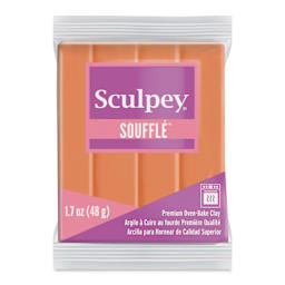Sculpey Souffle - Pumpkin, 1.7 oz Bar front of packaging