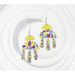 Scupley Souffle - Citron, 7 oz Bar finished zany earring examples