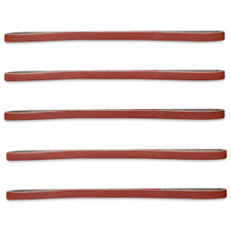 Excel Blades Sanding Stick - 5 240 Grit Replacement Belts in horizontal row