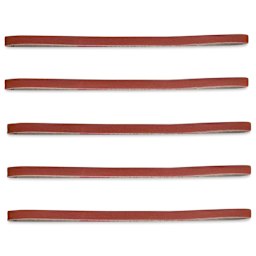Excel Blades Sanding Stick - 5 320 Grit Replacement Belts in horizontal row