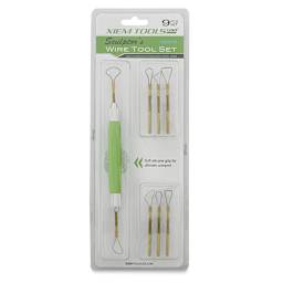 Xiem Sculptor's Wire Tool Set - Front of blister package of Medium Set of 8 tools
