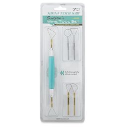 Xiem Sculptor's Wire Tool Set - Front of blister package of Large Set of 6 tools