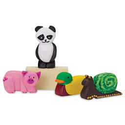 Assorted Animals Made from Carving Foam