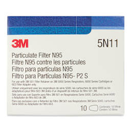 3M N95 Particulate Filter - Pkg of 10 - front of packaging