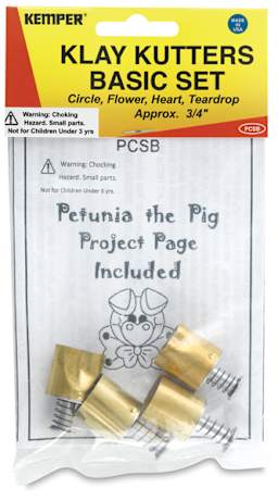 Kemper Pattern Cutters - Set of 4, 3/4", Assorted Shapes front of package
