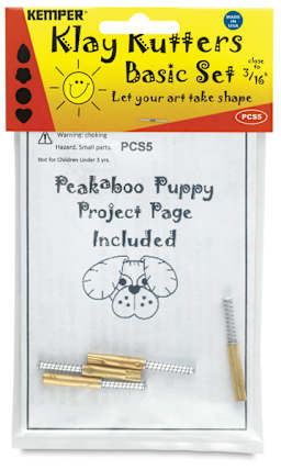 Kemper Pattern Cutter Set - Front of package of Set of 4 Cutters in Assorted Shapes