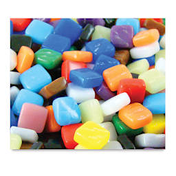 Diamond Tech Classico Mosaic Tile - 5/16", Assorted Colors, 3 lb, close up